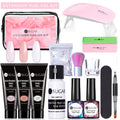 Complete Gel Extension Kit – Lamp, Gels, Forms & Tools