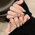 Champagne Cat-Eye French Press-On Nails