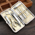 12-Piece Manicure Set – Rose Gold & Gold Finish