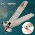 360° Rotating Head Nail Clippers – Stainless Steel